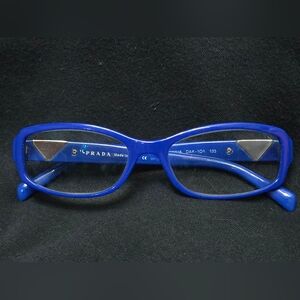 EUC PRADA PR 10NV Eyeglasses DAK1O1 Blue 53-16-135